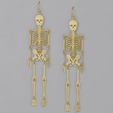 Fashion Skeleton Filigree Drop Earrings