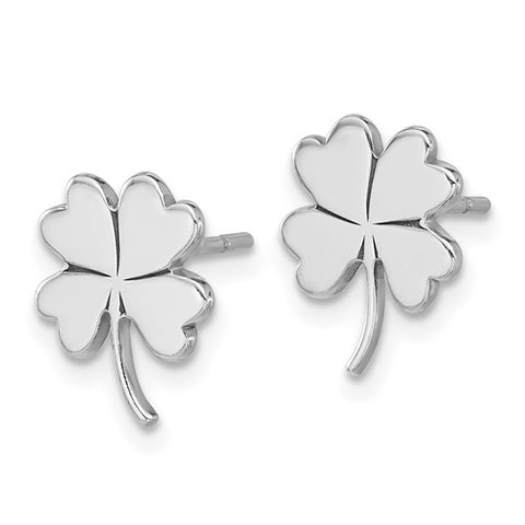 Sterling Silver Clover Studs