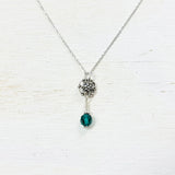 Sterling Silver May Flower Drop Necklace