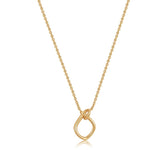 Gold Knot Pendant Necklace