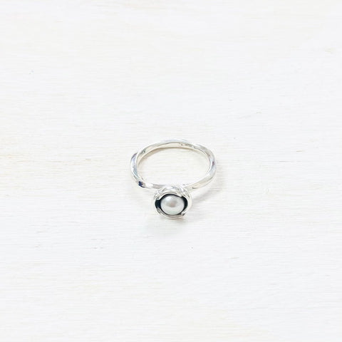 Sterling Silver Estate Pearl Ring