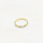 Sterling Silver Gold Tone Evil Eye Ring