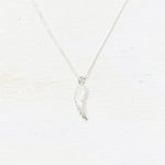Sterling Silver Angel Wing Charm Necklace