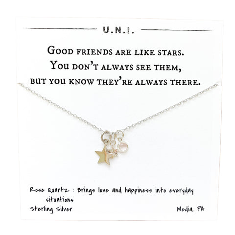 Good Friends Are Like Stars Necklace