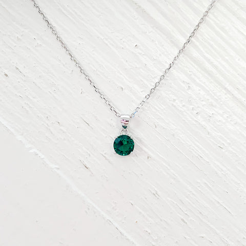 Sterling Silver May Necklace