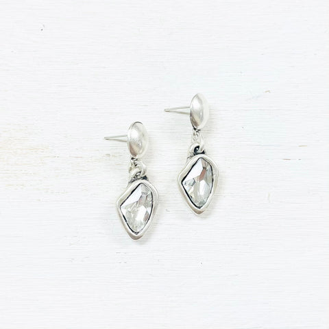 Fashion Clear Stone Dangle Earrings