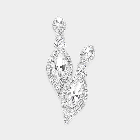 Fashion Marquise Stone Dangle Earrings