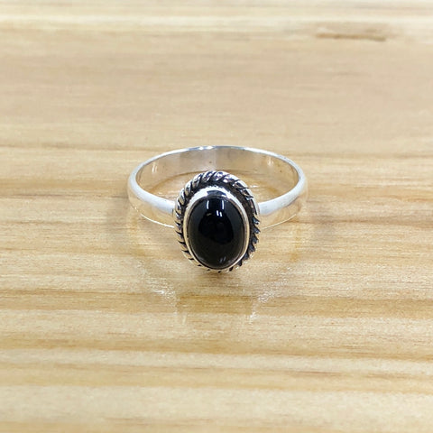 Sterling Silver Black Onyx Ring