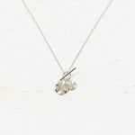 Sterling Silver Sand Dollar Style Toggle Necklace
