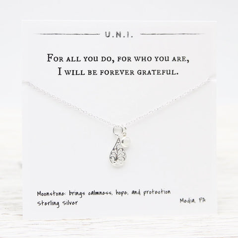 For All You Do, For Who You Are, I Will Be Forever Grateful Necklace