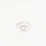 SS CZ Heart Ring