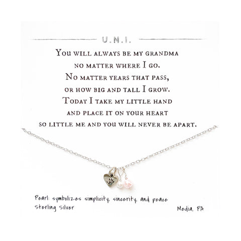 You Will Always Be My Grandma No Matter Where I Go Necklace