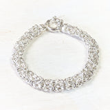 Sterling Silver 8" Byzantine Bracelet
