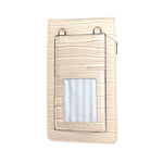 Juno Beige Crocodile Wallet w/ Crossbody Strap