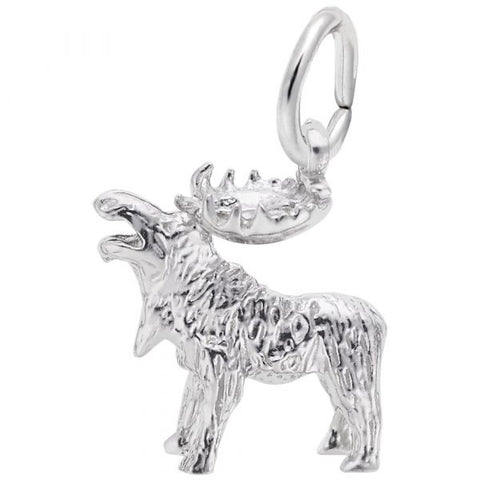 Sterling Silver Moose Charm