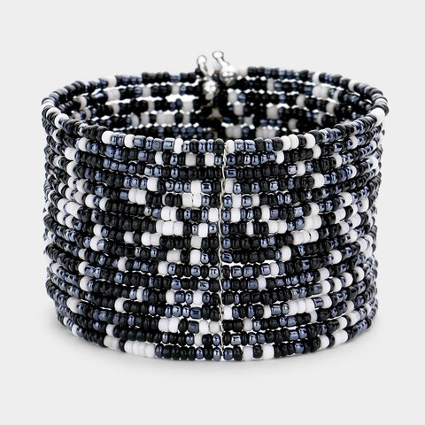 Fashion Multi Row Beaded Bracelet