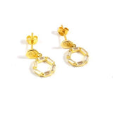 Sterling Silver Gold-Tone Cecily Studs