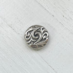 Silver Swirl Texture Magnetic Pin