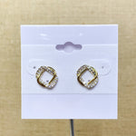 Geometric Sparkle Fashion Studs