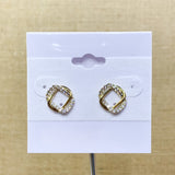 Geometric Sparkle Fashion Studs