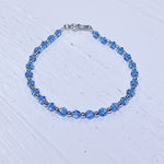 Sterling Silver March All Around Crystal Bracelet