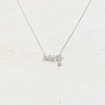 SS Love CZ Necklace 16-18”