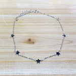 Sterling Silver Star Chain Anklet