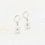 Fashion Pearl and Silver Earrings