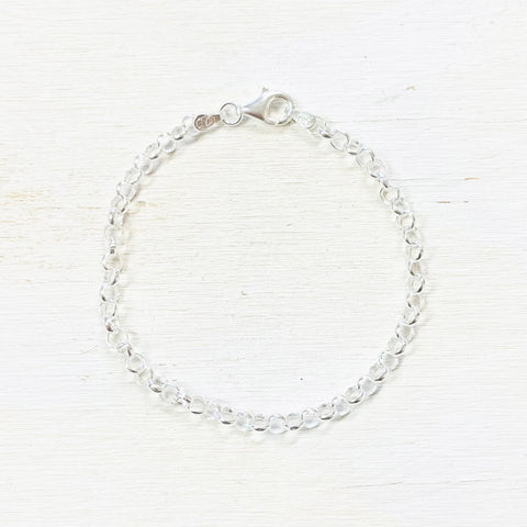 Sterling Silver Circle Link Bracelet