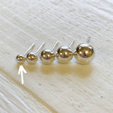 Sterling Silver 4mm Ball Stud Earrings