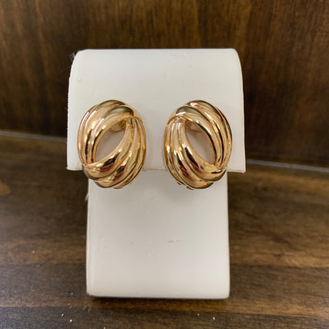 Goldtone Clip-On Earrings