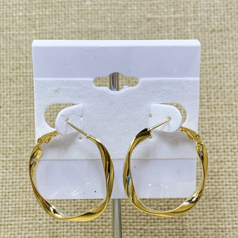 Fashion Twisted Hoops