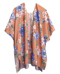 Kimono-Light Orange Floral