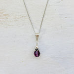 Sterling Silver February Necklace
