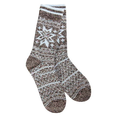 Blue Multi- Holiday Confetti Crew Socks