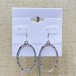 Silver Open Oval Fashion Dangle