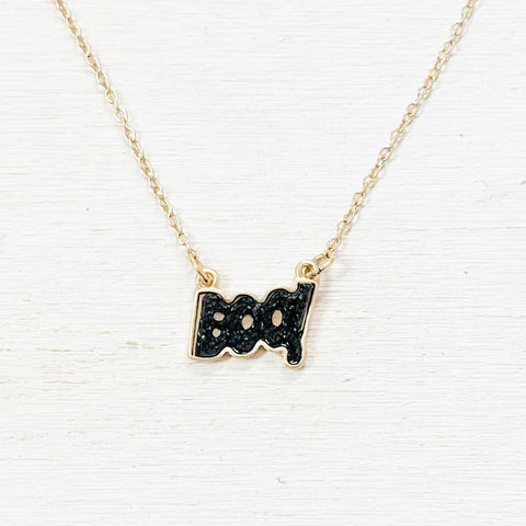 Fashion Black Boo Necklace