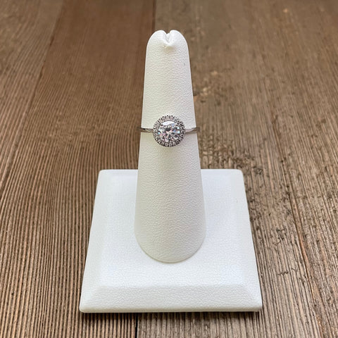 Sterling Silver Engagement Style Ring