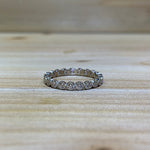 Sterling Silver All Around CZ Band Ring