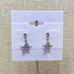 Silver Star Stud Dangle