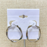 Fashion Twisted Hoops