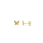 Stia Spread Your Wings Butterfly Pavé  Stud