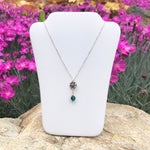 Sterling Silver May Flower Drop Necklace