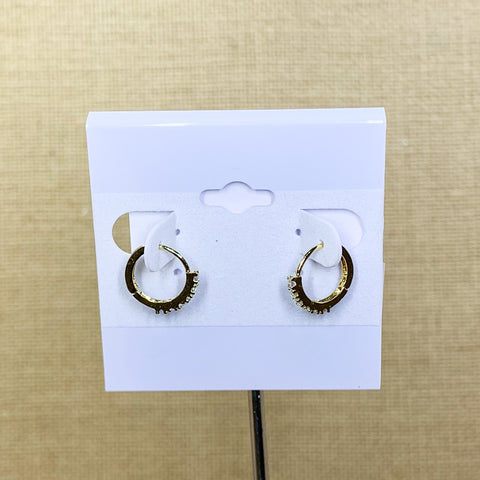 Fashion Crystal Huggie Hoops