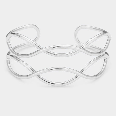 Fashion Twisted Metal Cuff