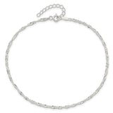 Sterling Silver Twisted Chain Anklet