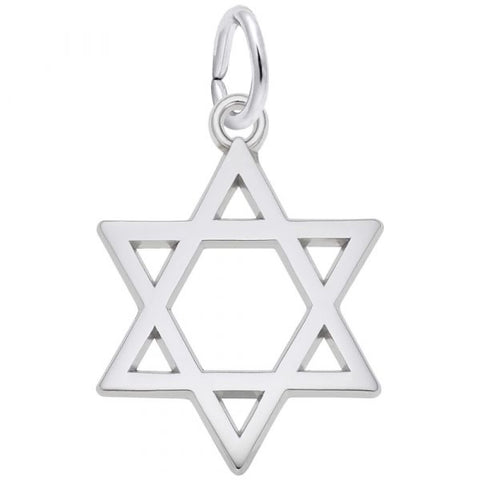 Sterling Silver Star of David Charm