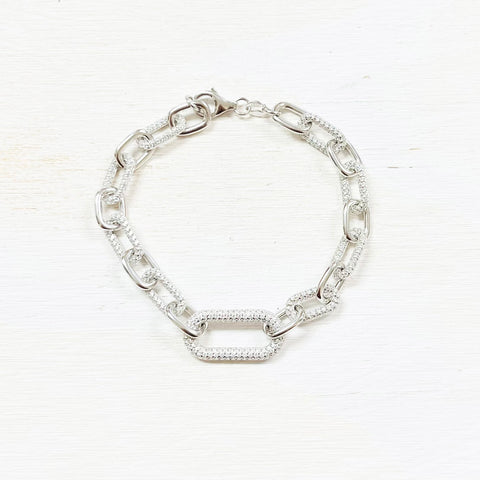 Sterling Silver Chunky Link Bracelet