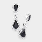 Fashion Double Teardrop Dangle Earrings