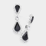 Fashion Double Teardrop Dangle Earrings